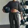 Accolade Jogginghose mit geradem Bein – Anthrazit