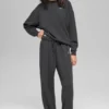 Accolade Jogginghose mit geradem Bein – Anthrazit