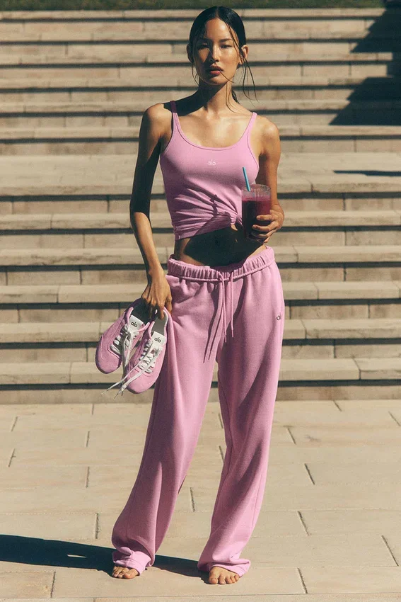 Accolade Jogginghose mit geradem Bein – Candy Heart Pink