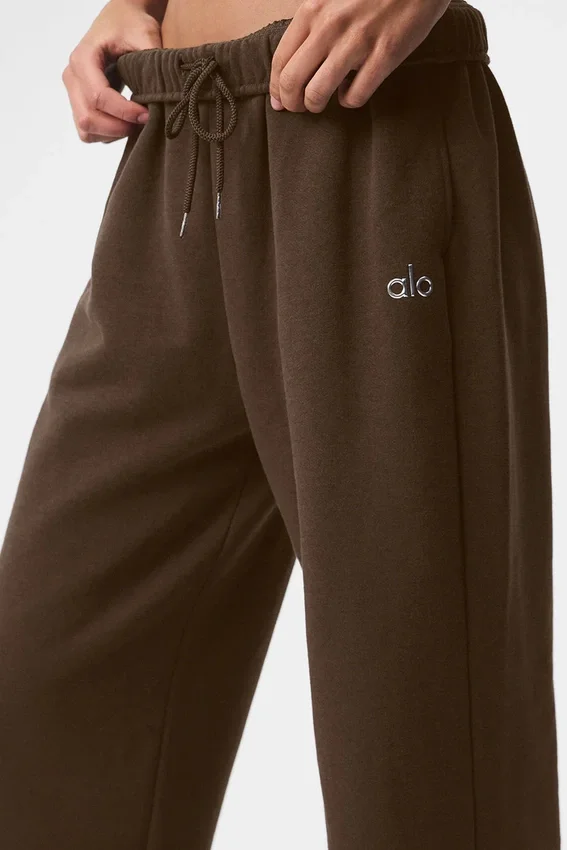 Accolade Jogginghose mit geradem Bein – Espresso