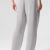 Accolade Jogginghose mit geradem Bein, gewaschen – Grey Sky Wash