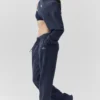 Accolade Jogginghose mit geradem Bein – Navy
