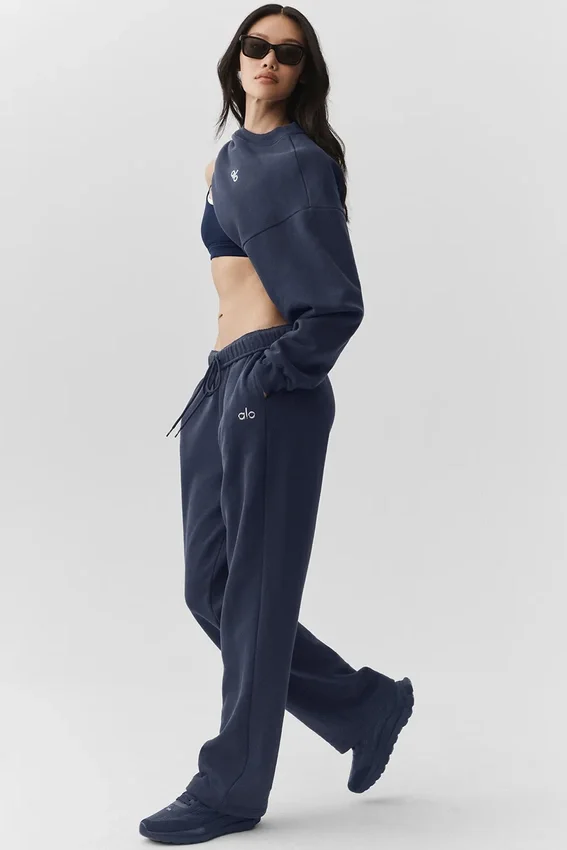 Accolade Jogginghose mit geradem Bein – Navy