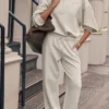 Accolade Jogginghose mit geradem Bein – Oatmeal Heather