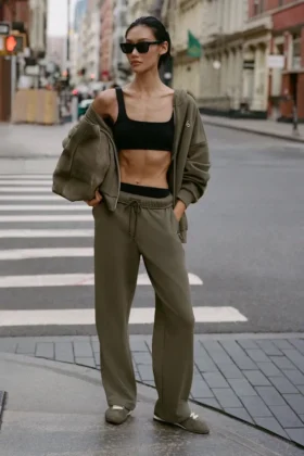 Accolade Jogginghose mit geradem Bein – Olive Tree