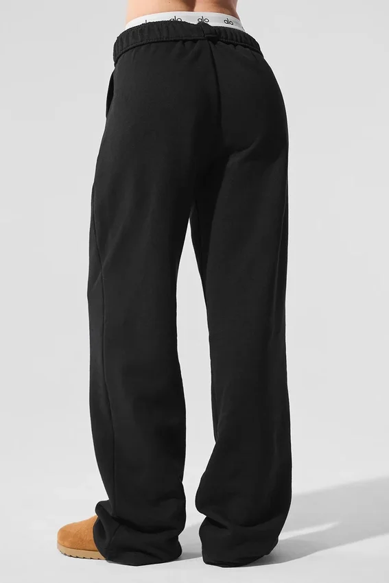 Accolade Jogginghose mit geradem Bein – Schwarz
