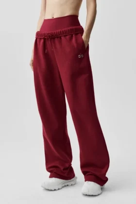 Accolade Jogginghose mit geradem Bein – Summer Romance Red