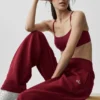 Accolade Jogginghose mit geradem Bein – Summer Romance Red