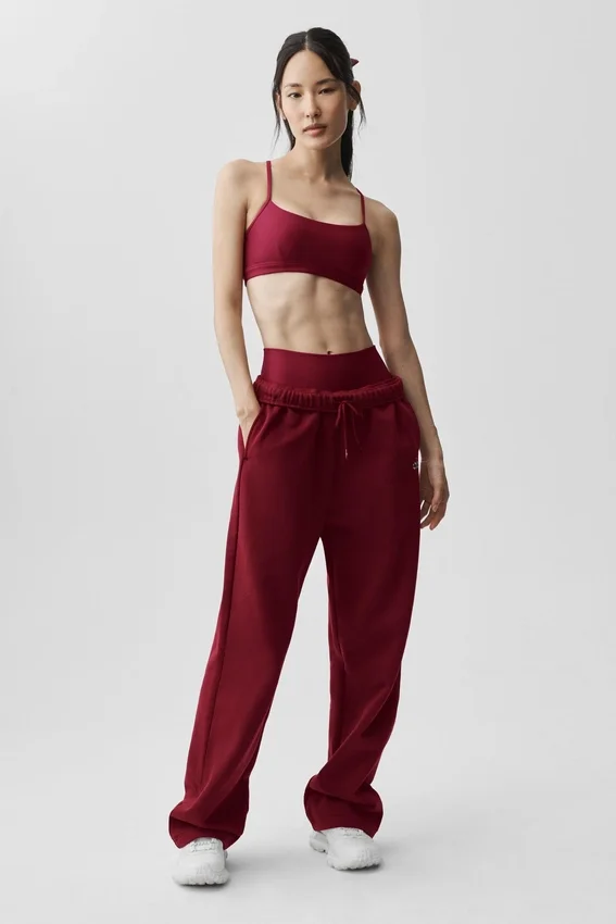 Accolade Jogginghose mit geradem Bein – Summer Romance Red