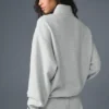 Accolade Pullover mit 1/4-Reißverschluss – Athletic Heather Grey