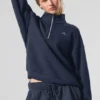 Accolade Pullover mit 1/4-Reißverschluss – Marineblau
