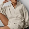Accolade Pullover mit 1/4-Reißverschluss – Oatmeal Heather