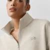 Accolade Pullover mit 1/4-Reißverschluss – Oatmeal Heather