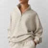 Accolade Pullover mit 1/4-Reißverschluss – Oatmeal Heather