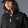 Accolade Pullover mit 1/4-Reißverschluss – Schwarz