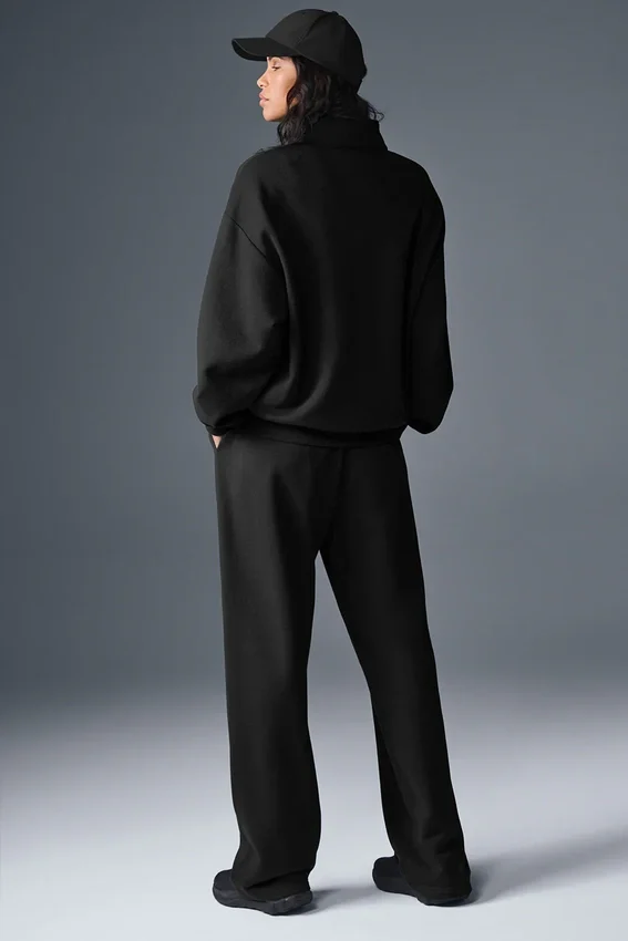 Accolade Pullover mit 1/4-Reißverschluss – Schwarz