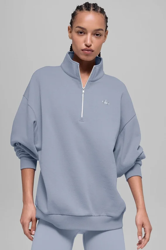 Accolade Pullover mit 1/4-Reißverschluss – Winter Frost