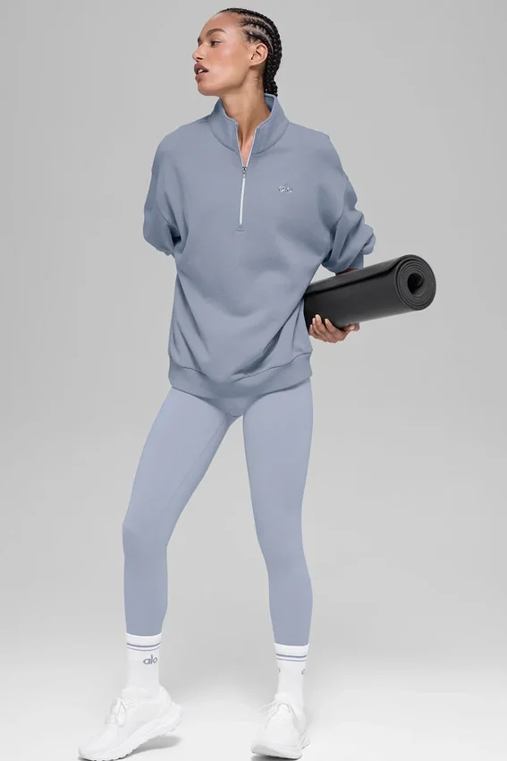 Accolade Pullover mit 1/4-Reißverschluss – Winter Frost