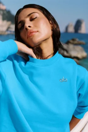 Accolade Pullover mit Rundhalsausschnitt – Azurblau