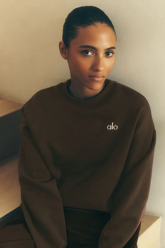 Accolade Pullover mit Rundhalsausschnitt – Espresso