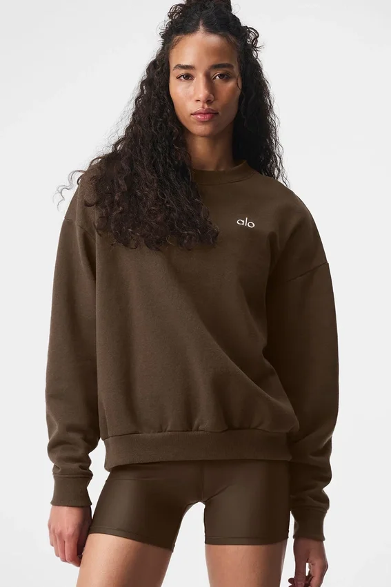Accolade Pullover mit Rundhalsausschnitt – Espresso