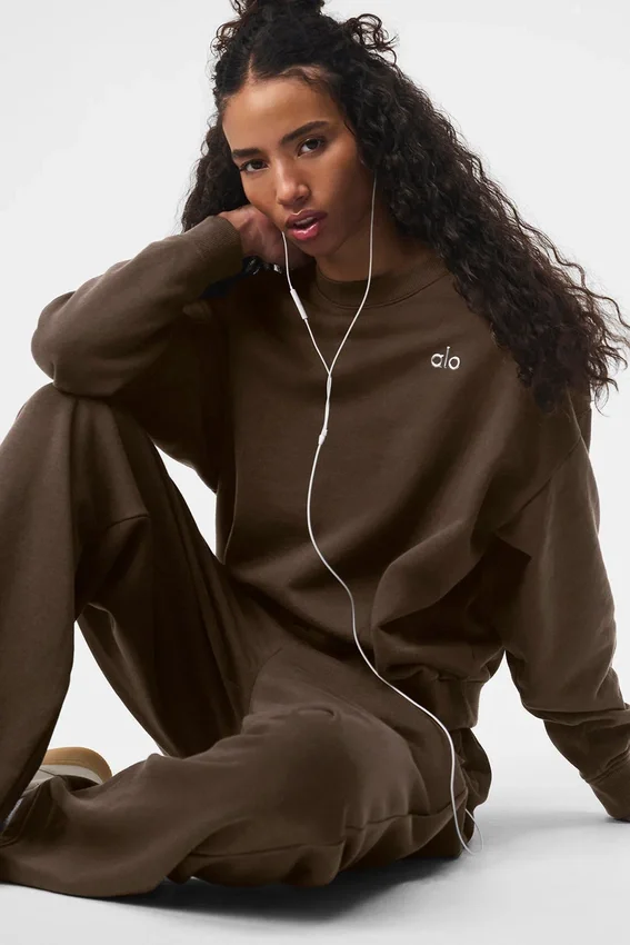 Accolade Pullover mit Rundhalsausschnitt – Espresso