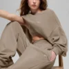 Accolade Pullover mit Rundhalsausschnitt – Gravel