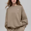 Accolade Pullover mit Rundhalsausschnitt – Gravel
