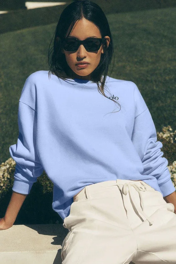 Accolade Pullover mit Rundhalsausschnitt – Hellprovenceblau