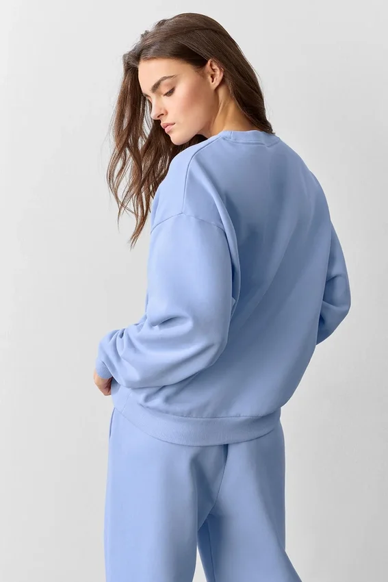 Accolade Pullover mit Rundhalsausschnitt – Hellprovenceblau