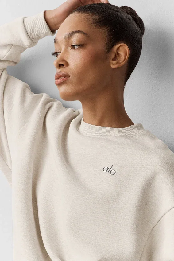 Accolade Pullover mit Rundhalsausschnitt – Oatmeal Heather