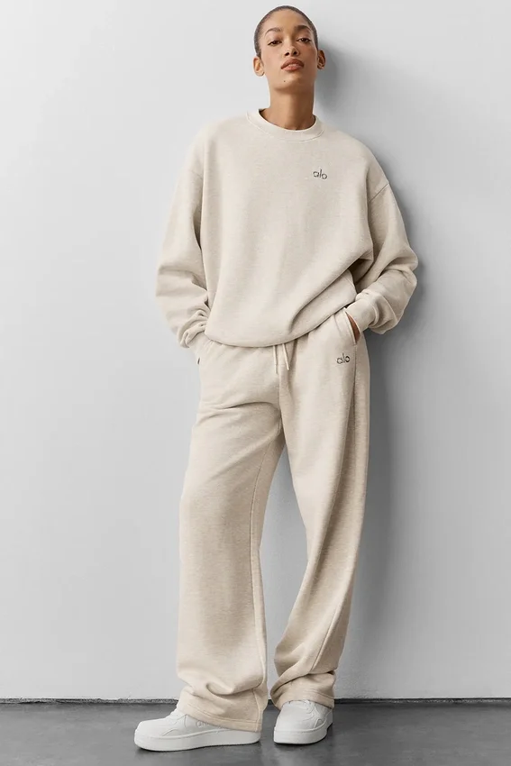 Accolade Pullover mit Rundhalsausschnitt – Oatmeal Heather