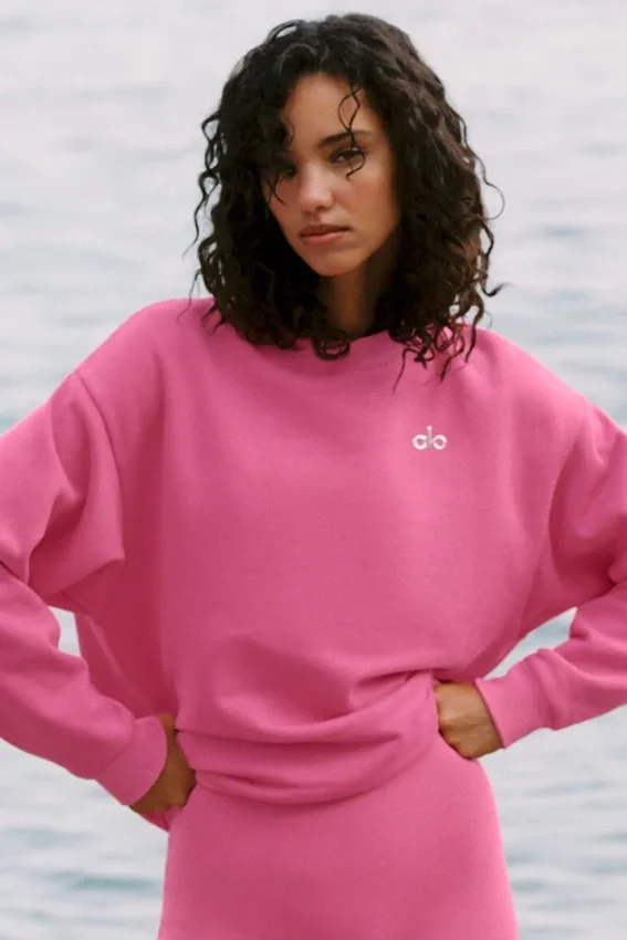 Accolade Pullover mit Rundhalsausschnitt – Paradise Pink