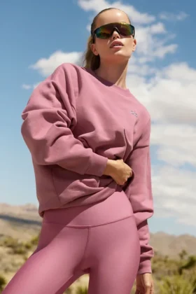 Accolade Pullover mit Rundhalsausschnitt – Pink Wild Rose
