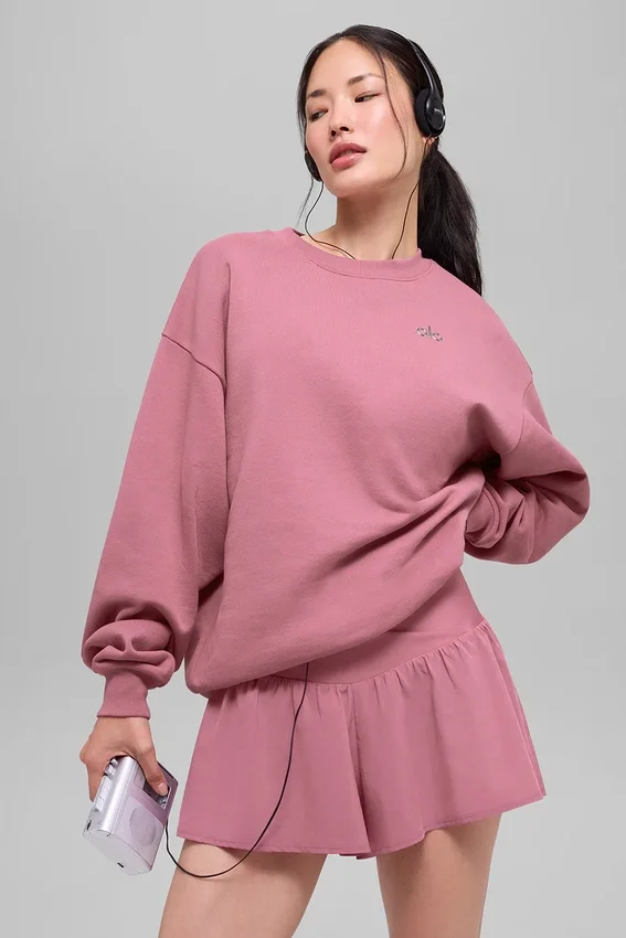 Accolade Pullover mit Rundhalsausschnitt – Pink Wild Rose