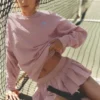 Accolade Pullover mit Rundhalsausschnitt – Vintage Pink