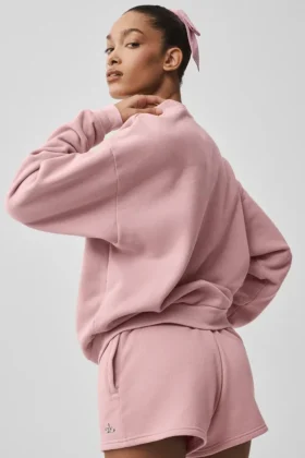 Accolade Pullover mit Rundhalsausschnitt – Vintage Pink