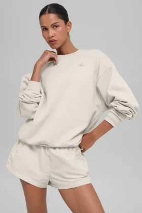 Accolade Rundhals-Pullover – Bone
