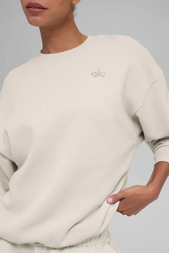 Accolade Rundhals-Pullover – Bone