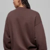 Accolade Rundhals-Pullover – Brownstone