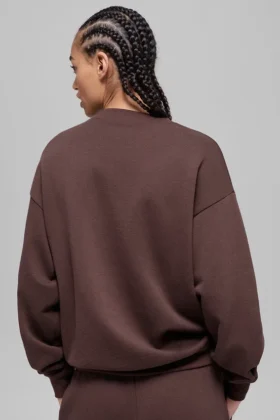 Accolade Rundhals-Pullover – Brownstone