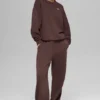 Accolade Rundhals-Pullover – Brownstone