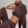 Accolade Rundhals-Pullover – Brownstone