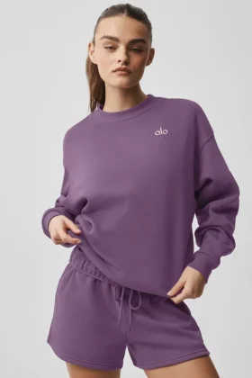 Accolade Rundhals-Pullover – Plum Kiss