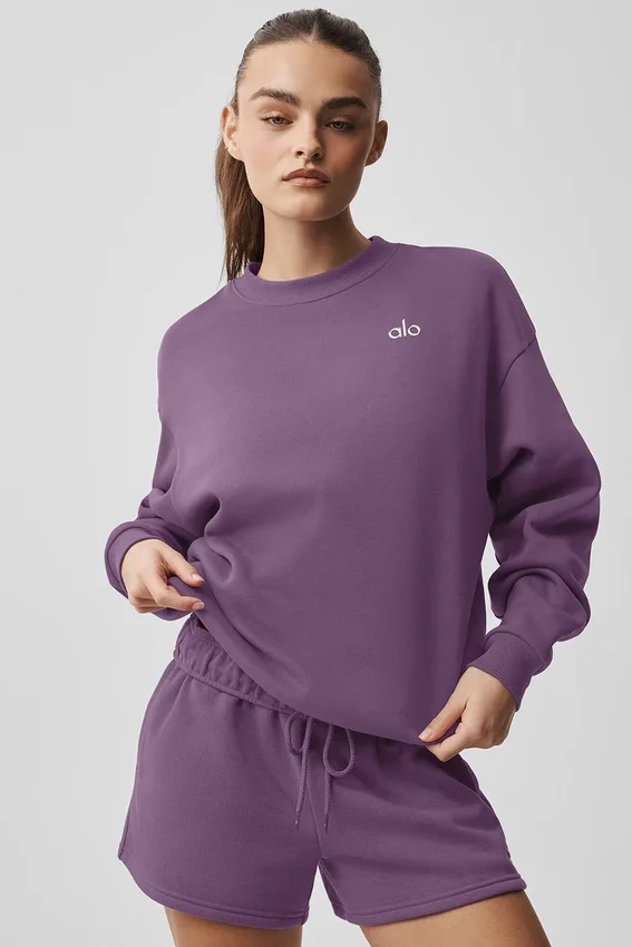 Accolade Rundhals-Pullover – Plum Kiss