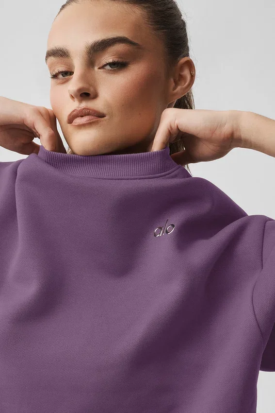Accolade Rundhals-Pullover – Plum Kiss