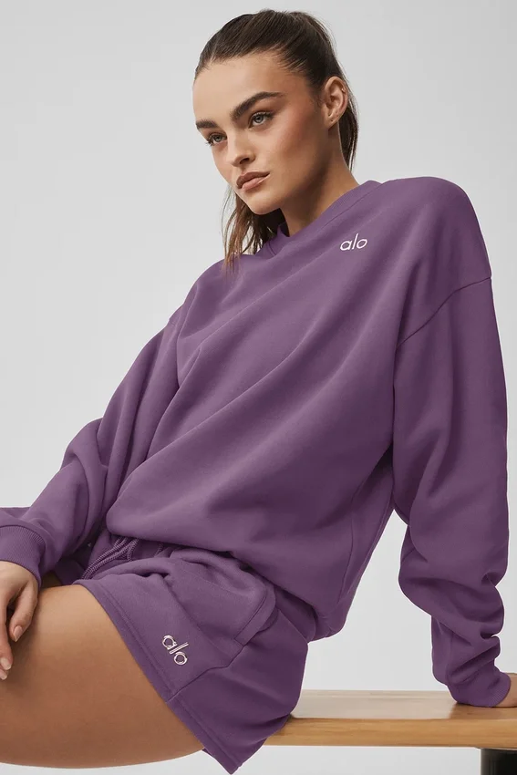 Accolade Rundhals-Pullover – Plum Kiss