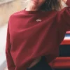 Accolade Rundhals-Pullover – Summer Romance Red