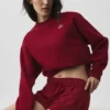 Accolade Rundhals-Pullover – Summer Romance Red