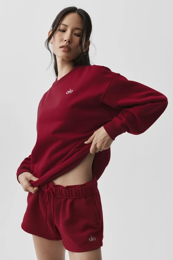 Accolade Rundhals-Pullover – Summer Romance Red